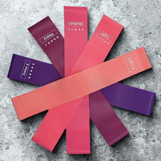 FlexTone™ Resistance Bands – Cherry Powder Edition